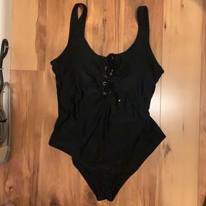 Black One-Piece Swimsuit